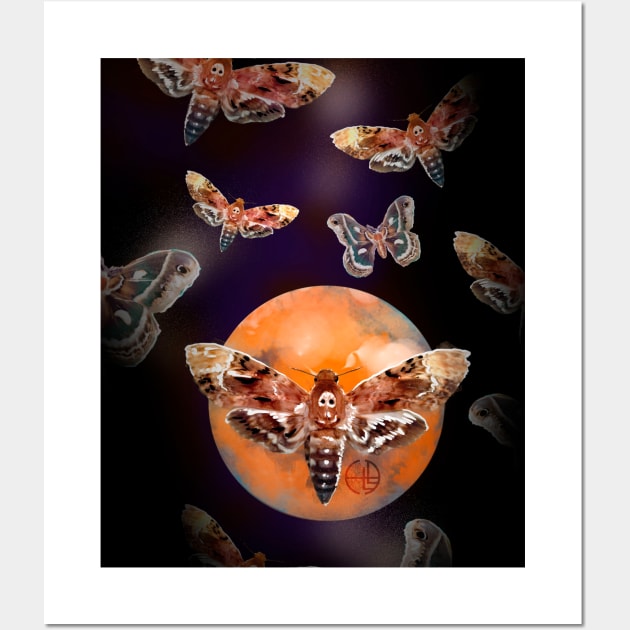 Mothity Moth Moth Moth the Mothening Wall Art by sandpaperdaisy